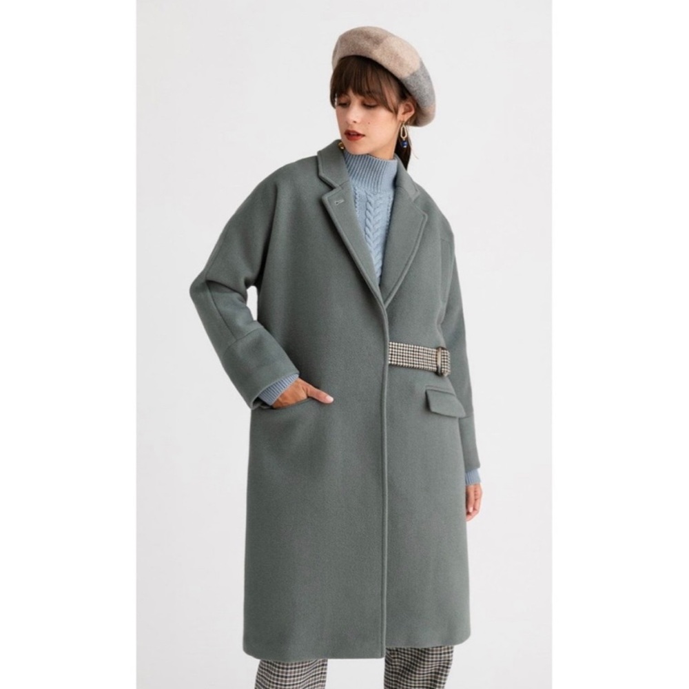 Petite Studio Carmen Wool Coat in Dusk